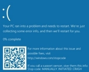 Microsoft на синий экран смерти Windows добавила QR-код